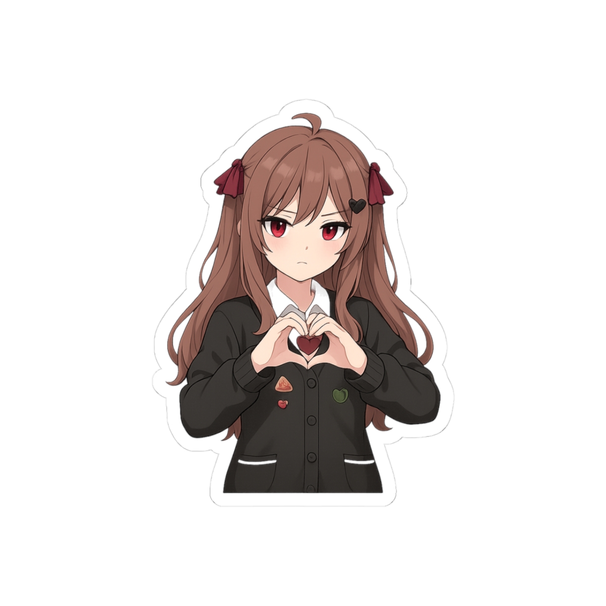 Evil Neuro Sama Heart Mischievous VTuber Sticker