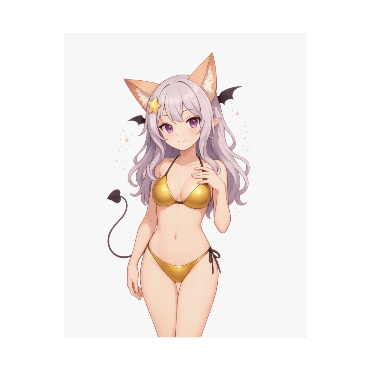 Anny VTuber Chibi Poster | Minimalist Wall Art Print
