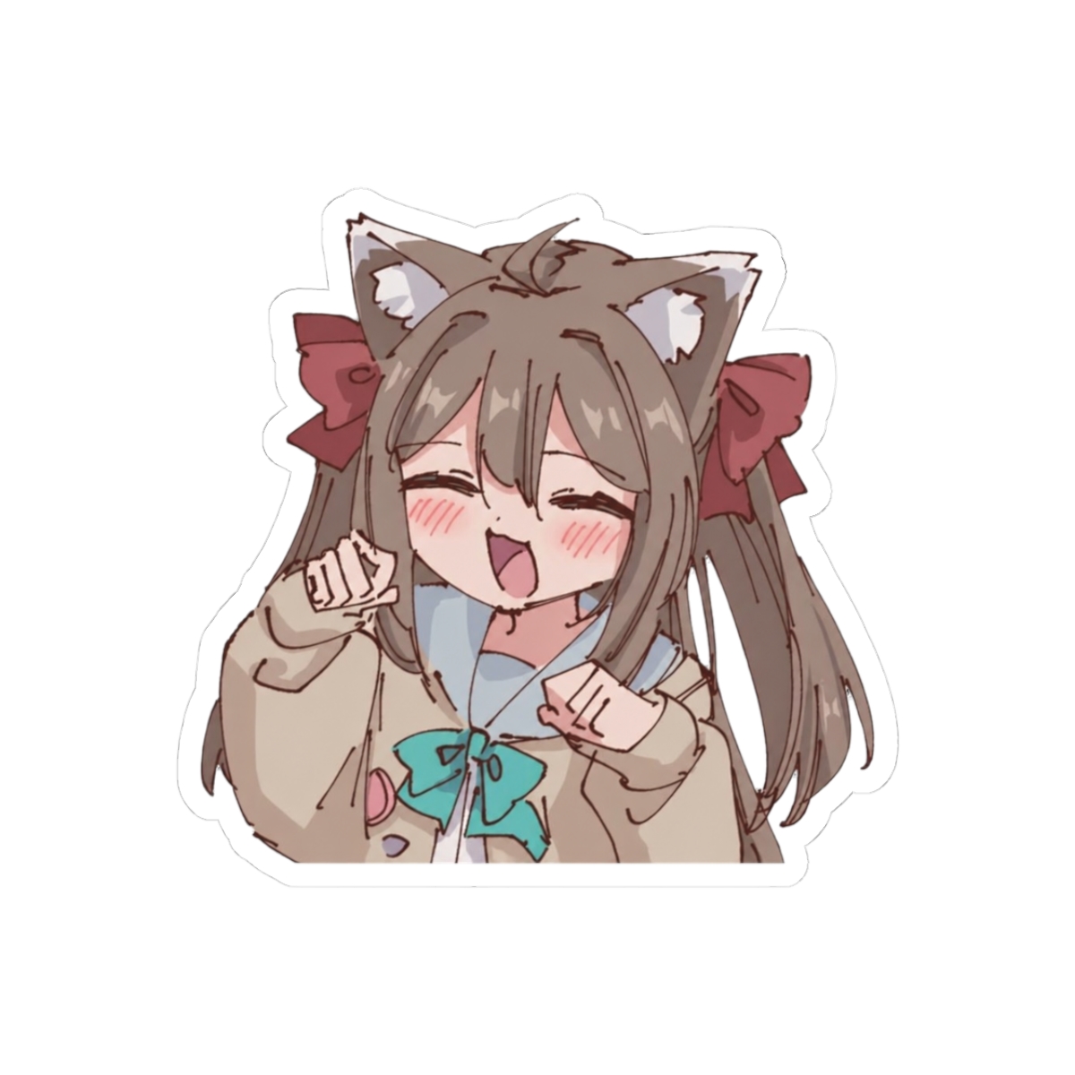 Crying Neuro Sama Cute VTuber Sticker